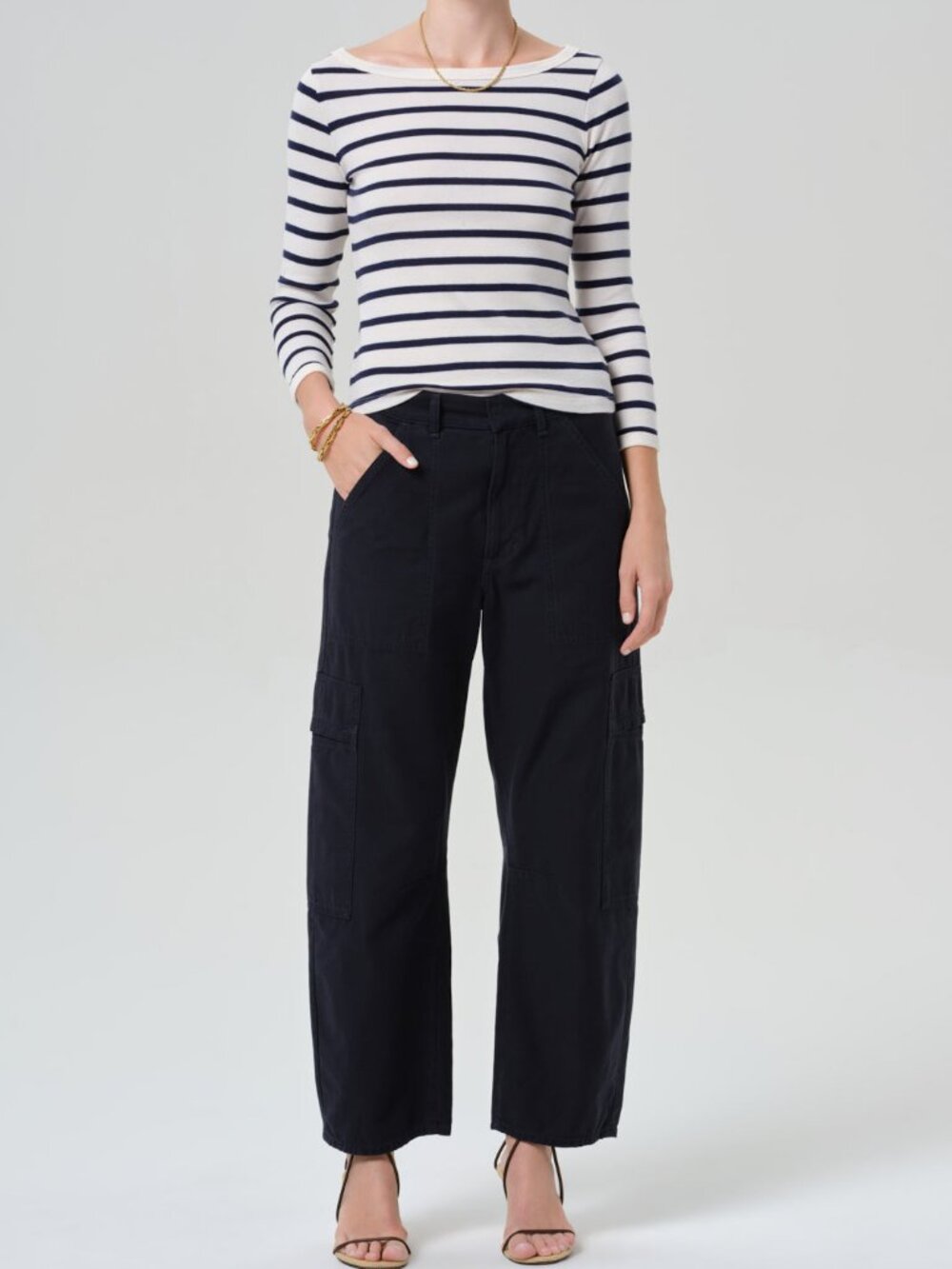 Citizens of Humanity Marcelle Cargo Pants True Navy Womens 26